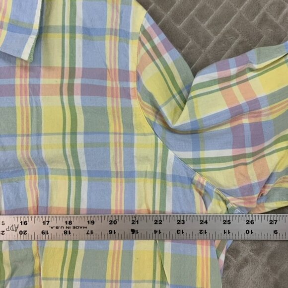 Blair Womens 2XL Dress Shirt Colorful Pastel Button Up Long Sleeve Collared - Picture 7 of 16